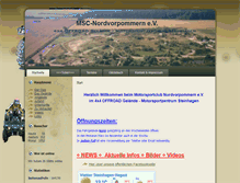Tablet Screenshot of msc-nordvorpommern.de